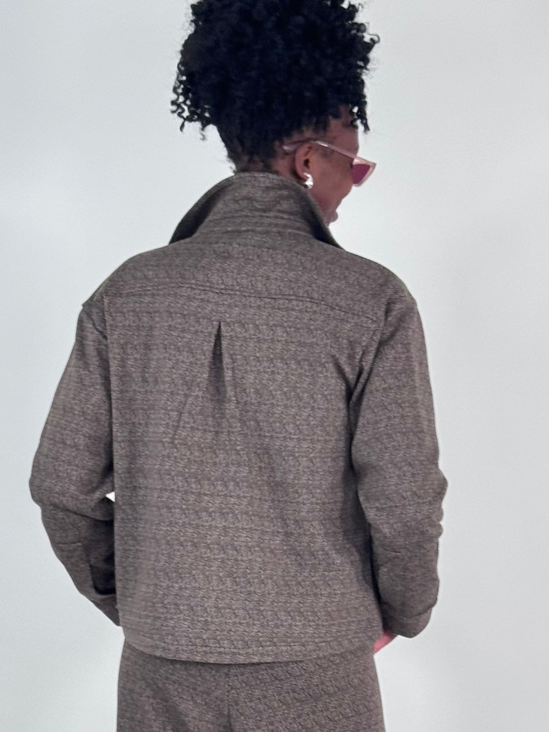 Interlock-Jacke Herringbone