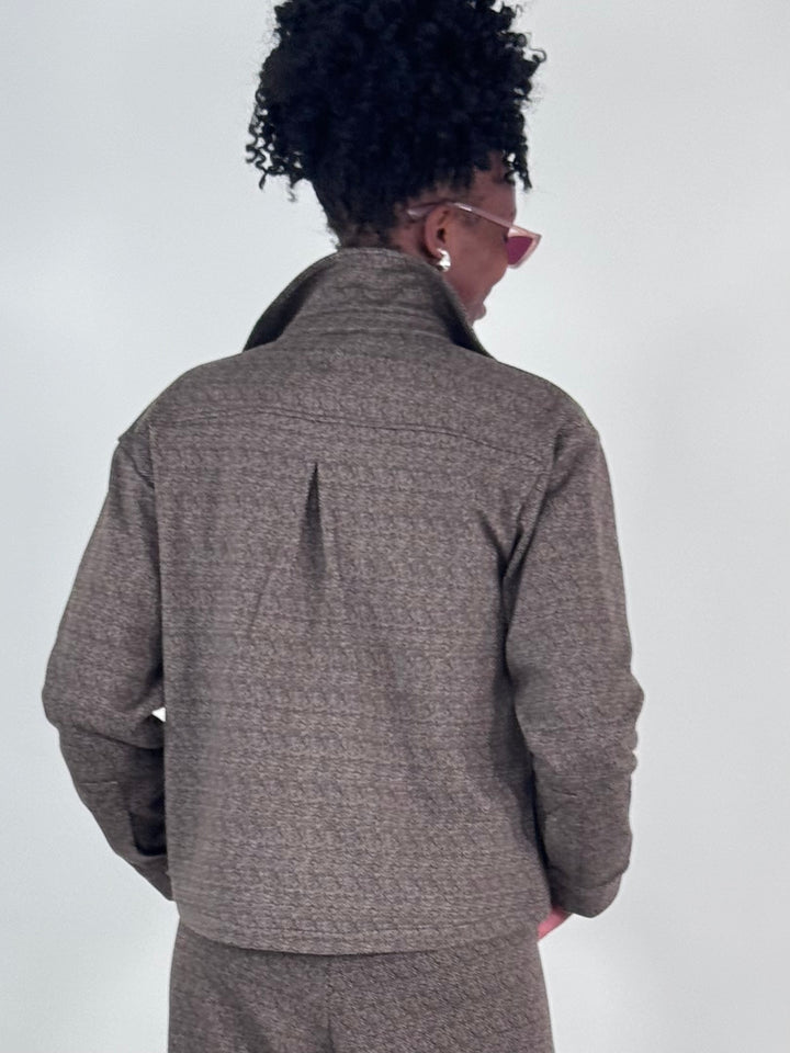 Interlock-Jacke Herringbone