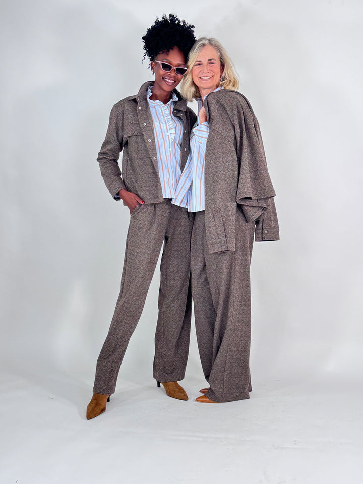 Interlock-Jacke Herringbone