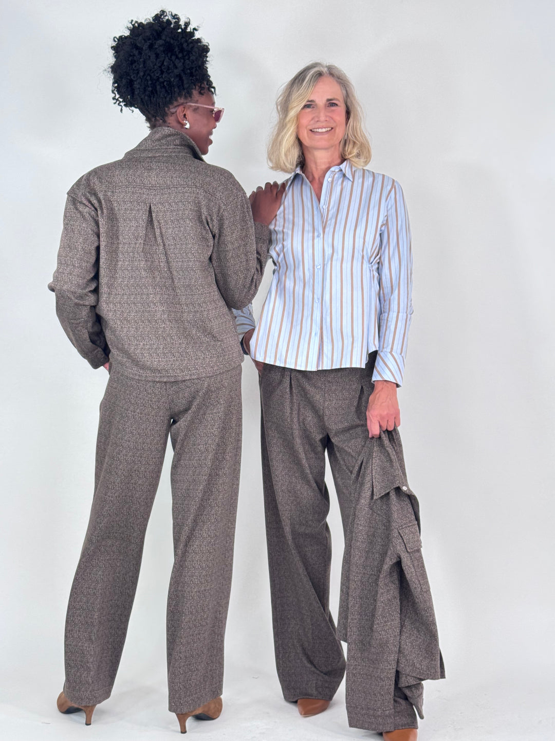 Bluse gestreift - Adjustable Waist