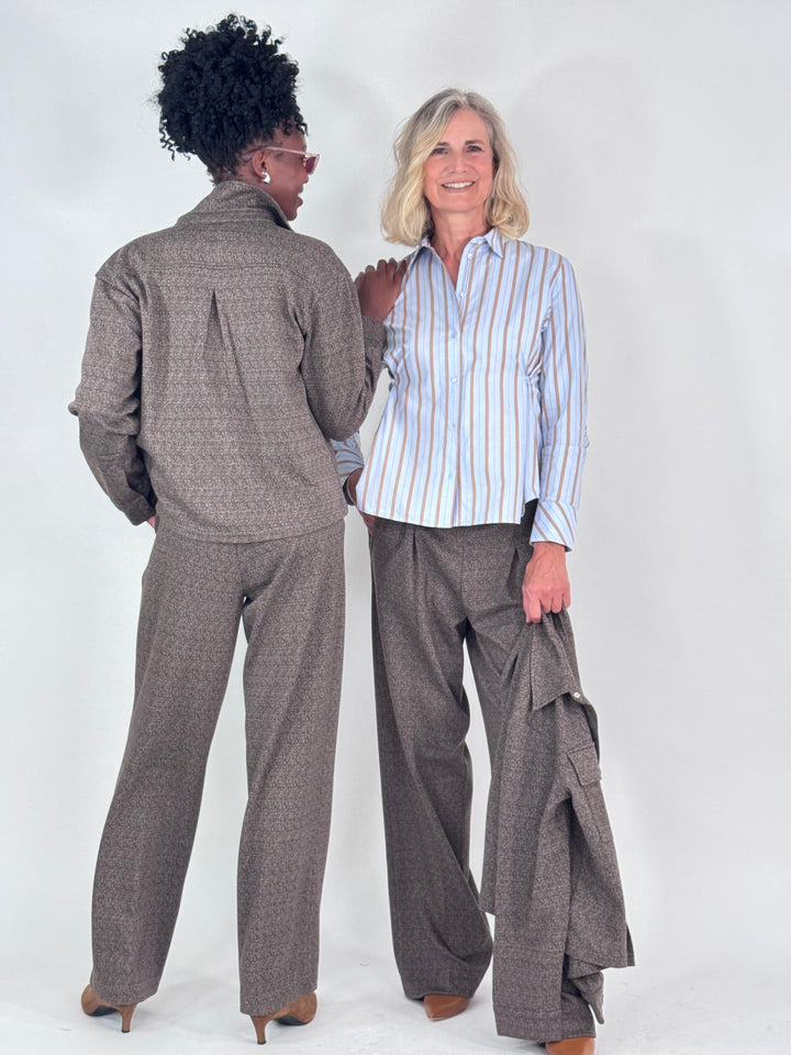 Bluse gestreift - Adjustable Waist