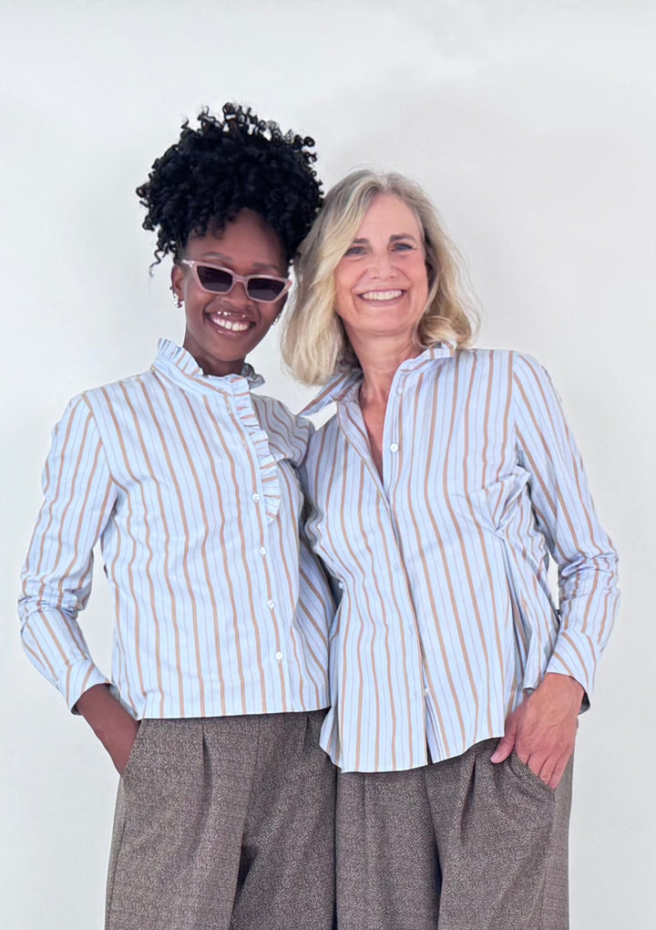 Bluse gestreift - Adjustable Waist