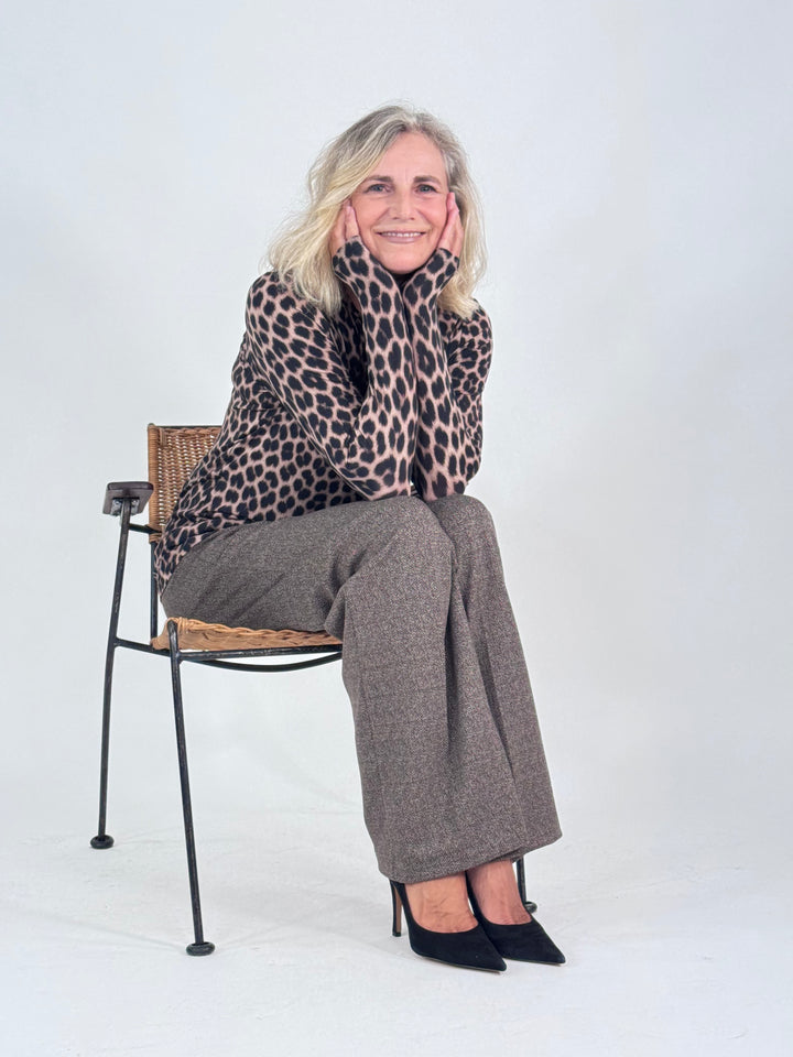 Langarm-Shirt - Animal Print
