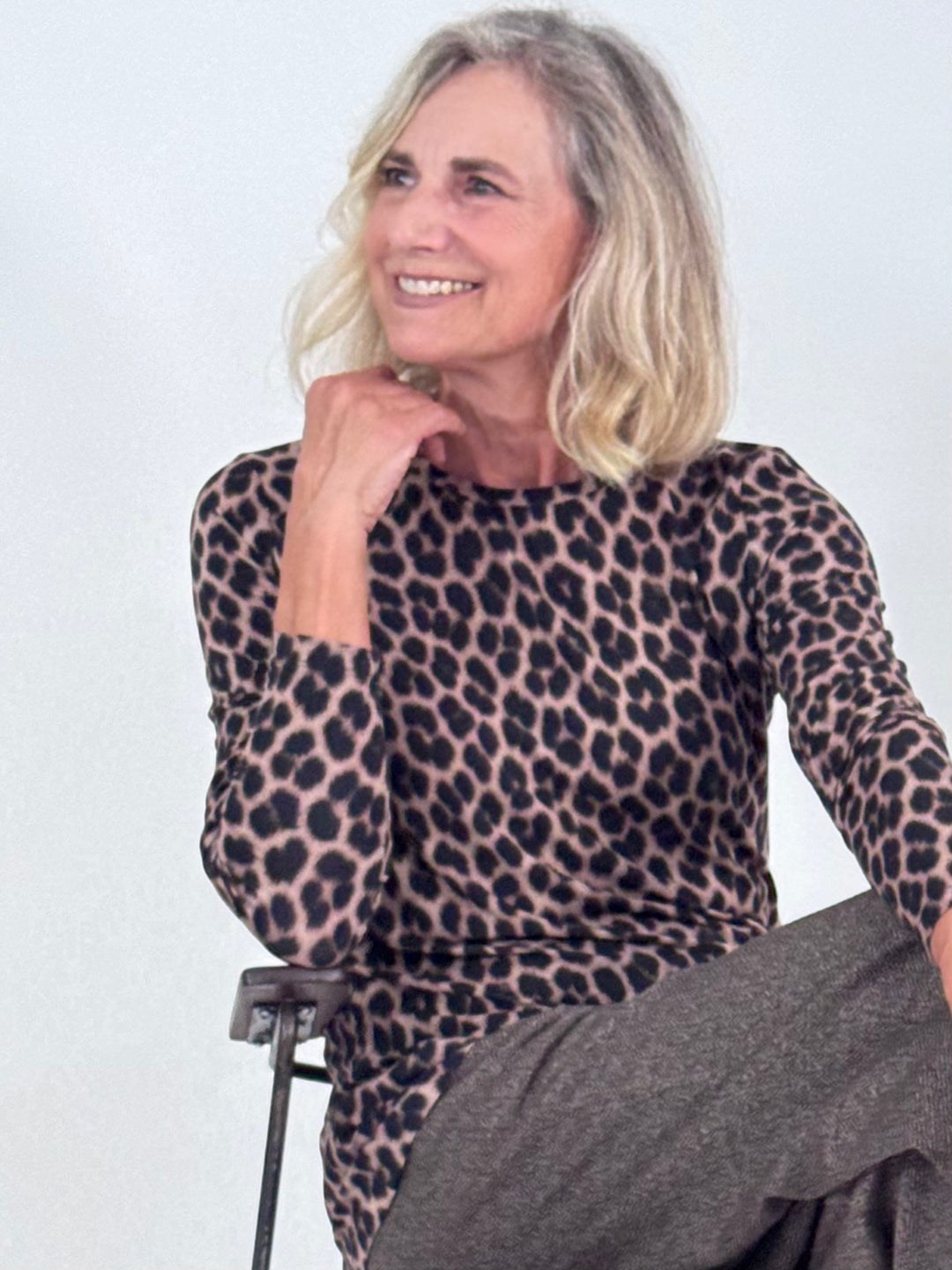 Langarm-Shirt - Animal Print