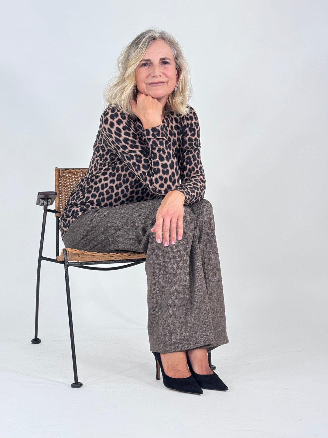 Langarm-Shirt - Animal Print
