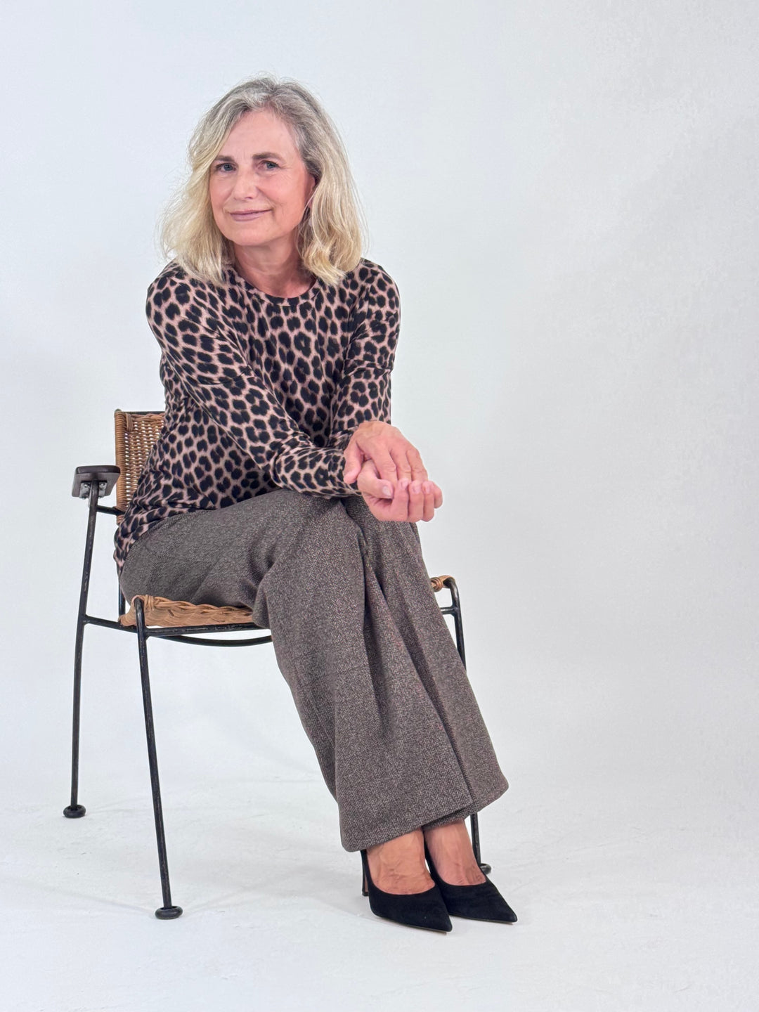 Langarm-Shirt - Leo Print
