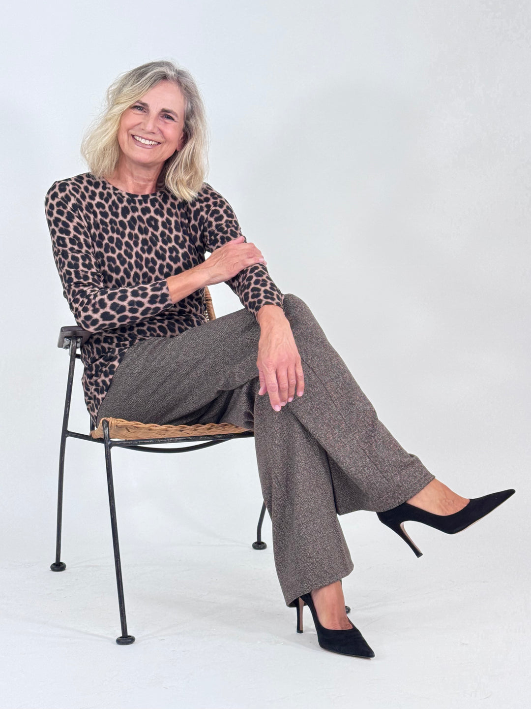 Langarm-Shirt - Animal Print