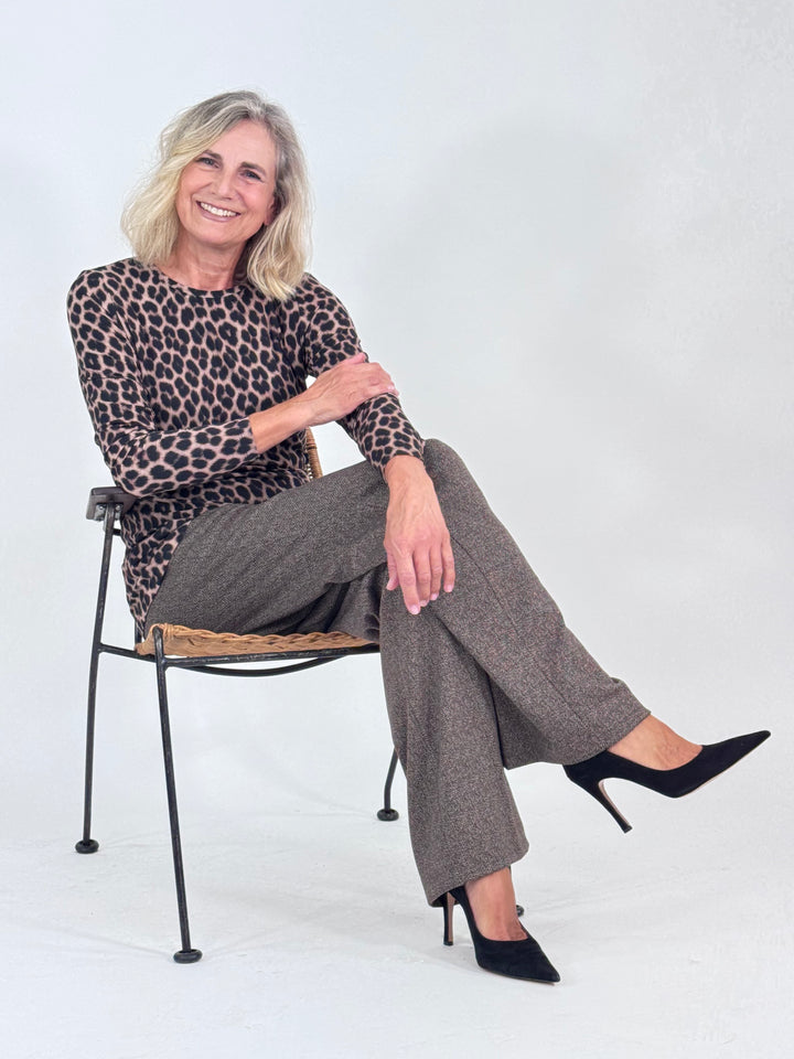 Langarm-Shirt - Animal Print