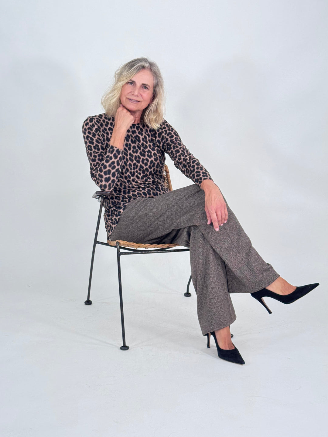 Langarm-Shirt - Animal Print