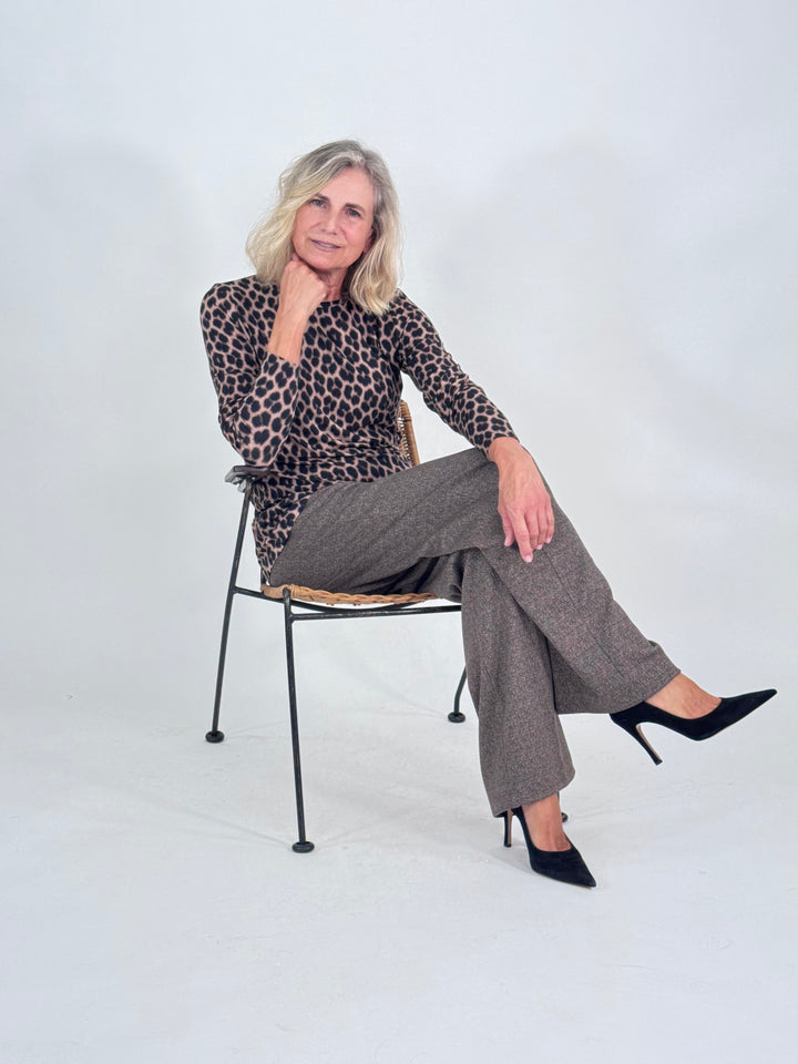 Langarm-Shirt - Animal Print