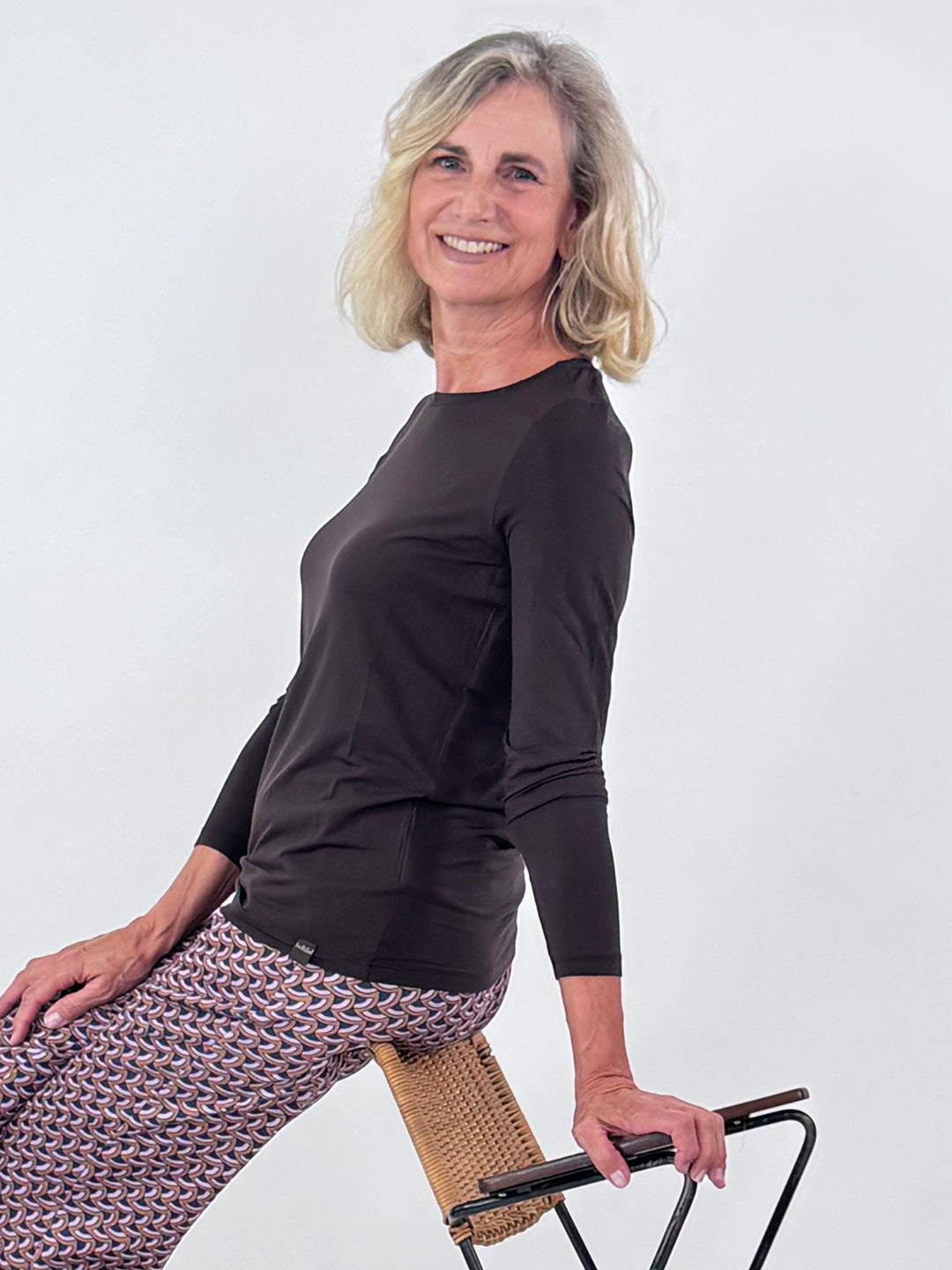 Langarm-Shirt - Dark Choc