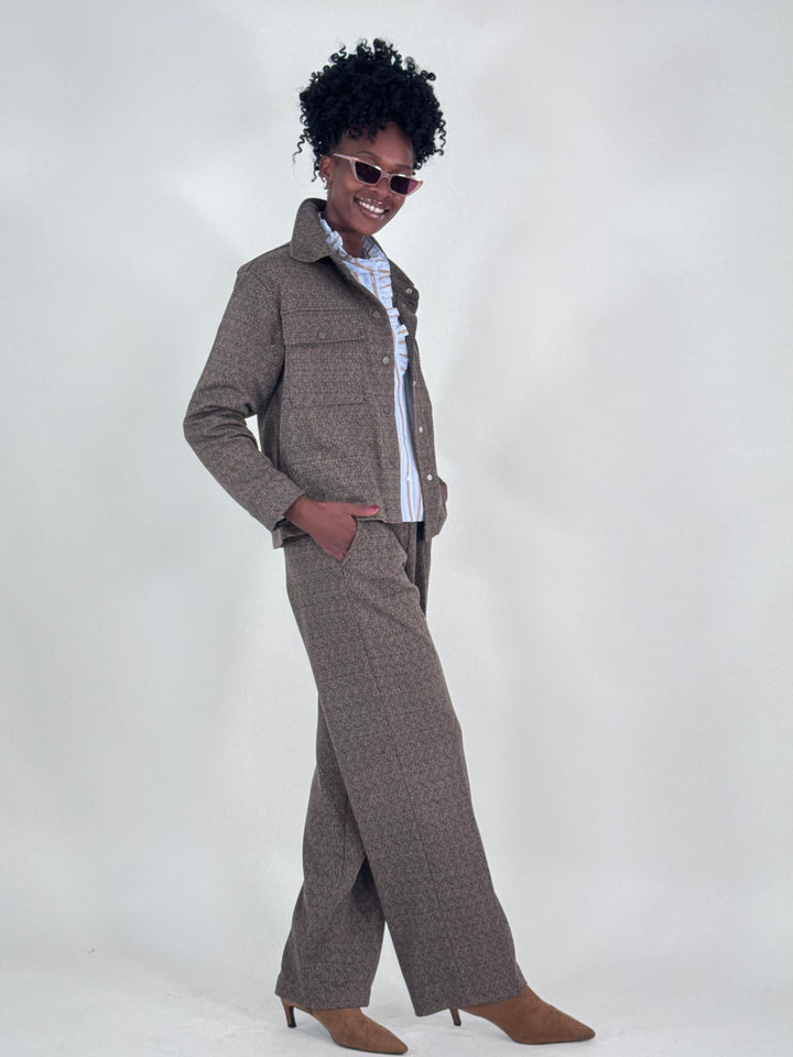 Interlock-Jacke Herringbone