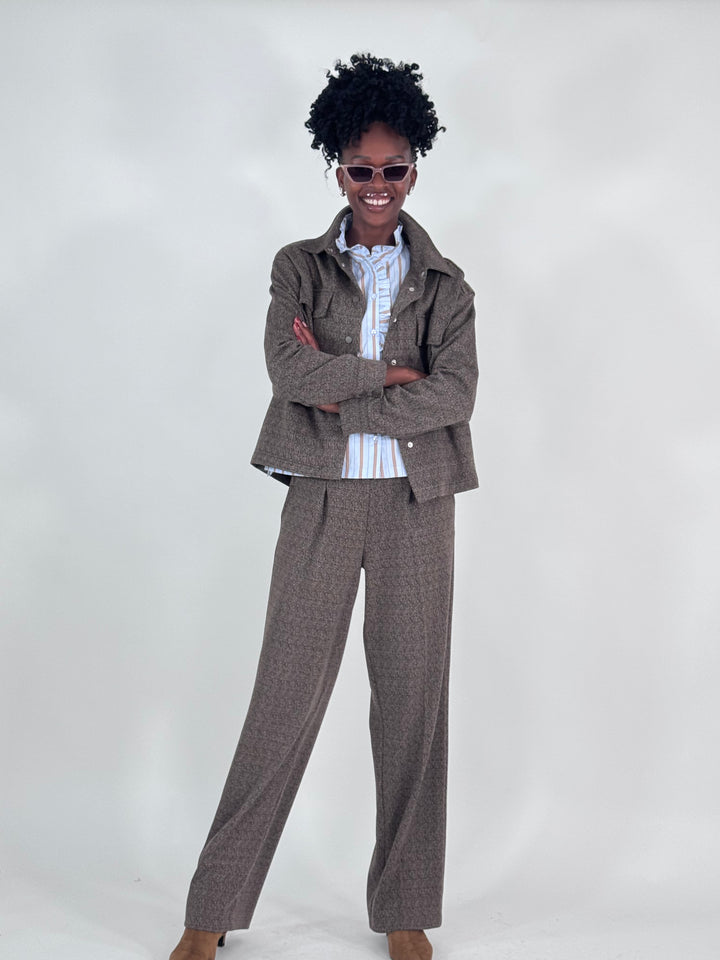 Interlock-Jacke Herringbone
