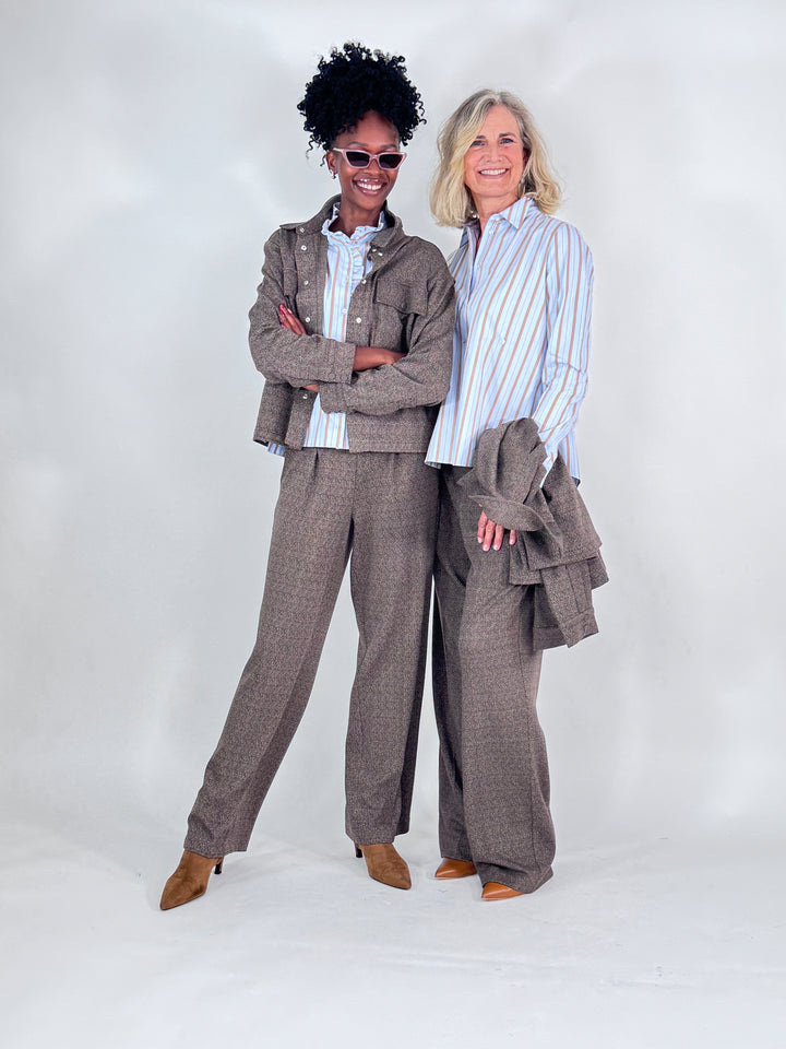 Interlock-Jacke Herringbone
