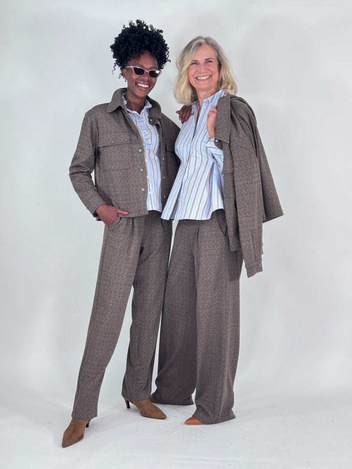 Interlock-Jacke Herringbone