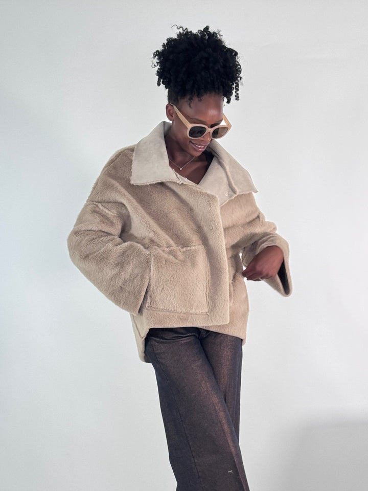 Wende Jacke Fake Fur