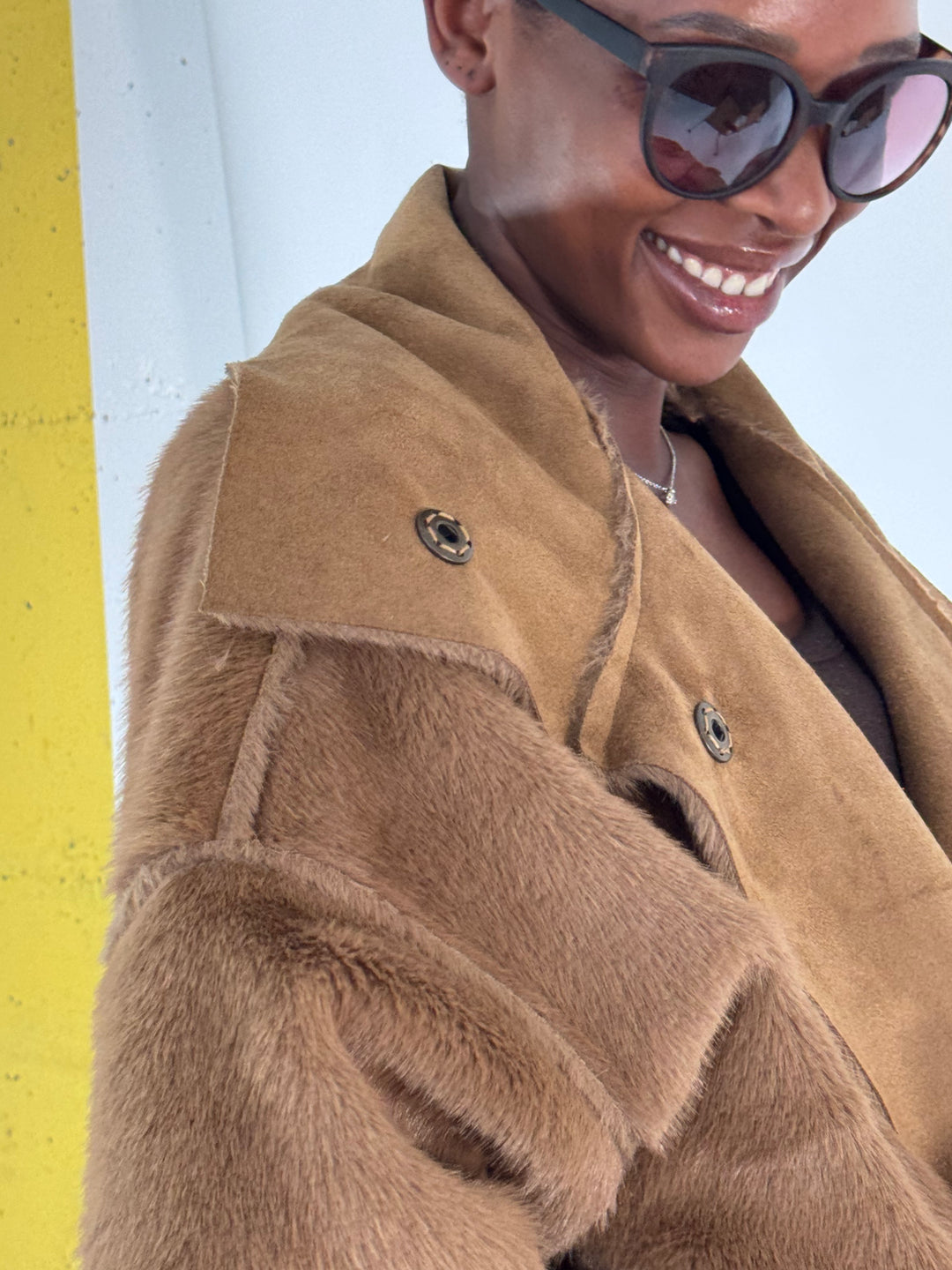 Wende Jacke Fake Fur
