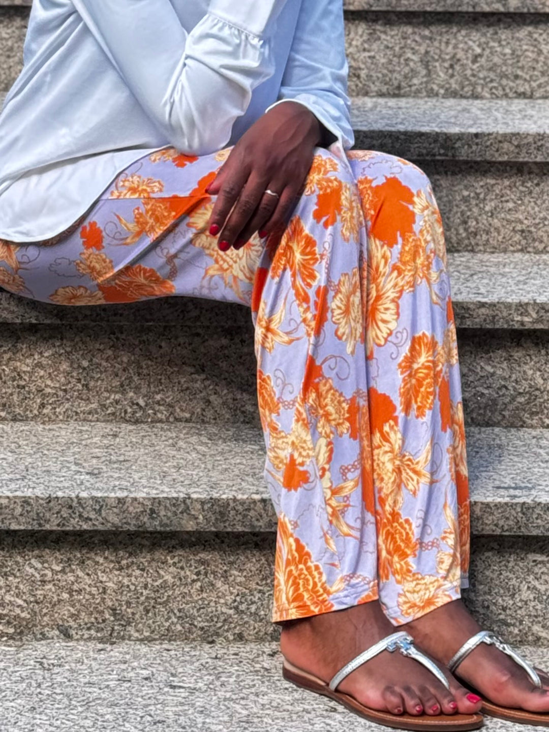 Hose Spino - Fleurs Orange