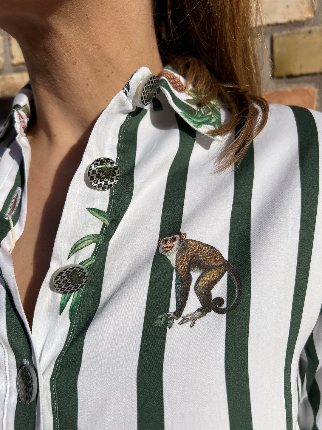 Polo-Kleid Safari mit Streifen