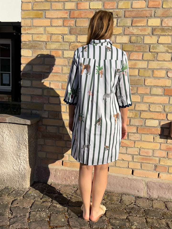 Polo-Kleid Safari mit Streifen