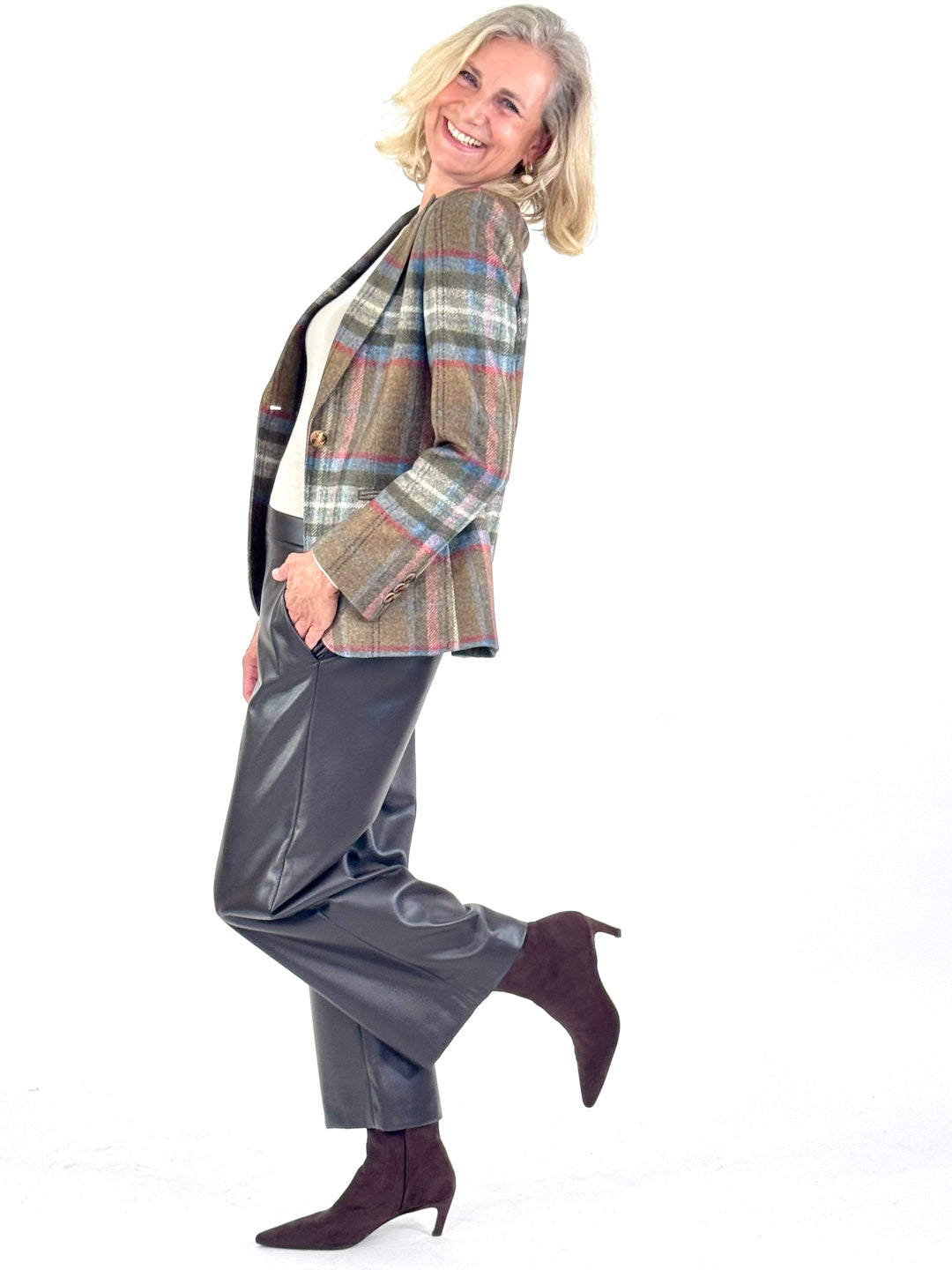 Blazer - Heather im Karo-Design