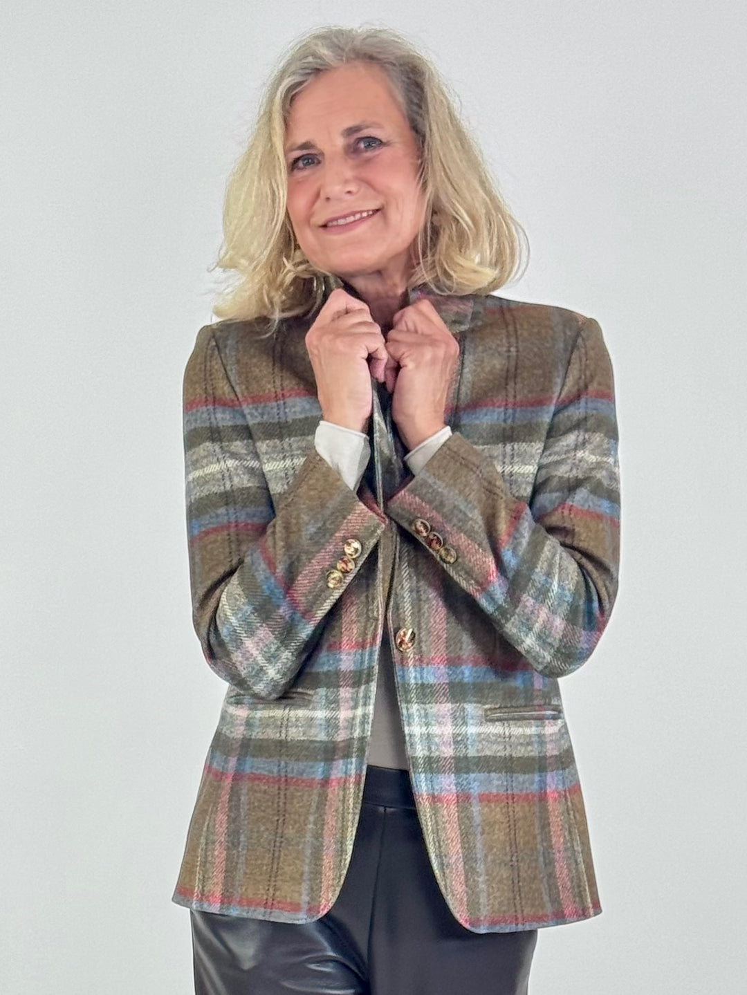 Blazer - Heather im Karo-Design