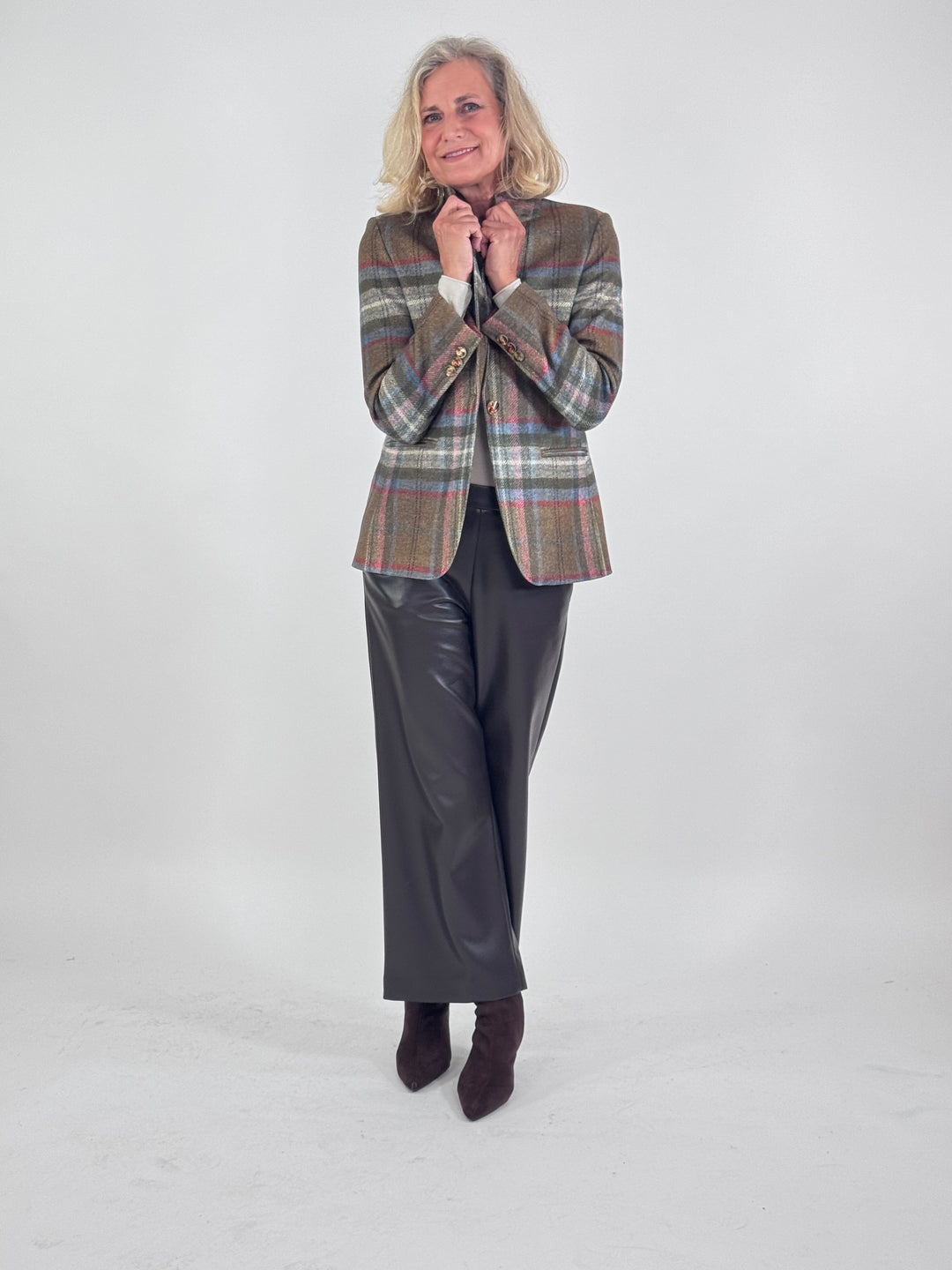 Blazer - Heather im Karo-Design