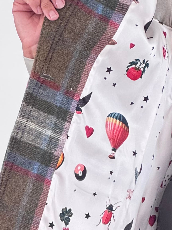 Blazer - Heather im Karo-Design