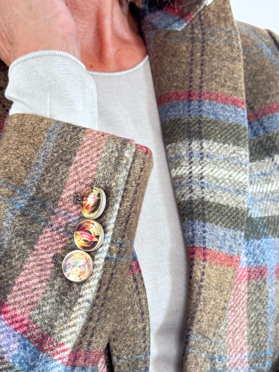 Blazer - Heather im Karo-Design
