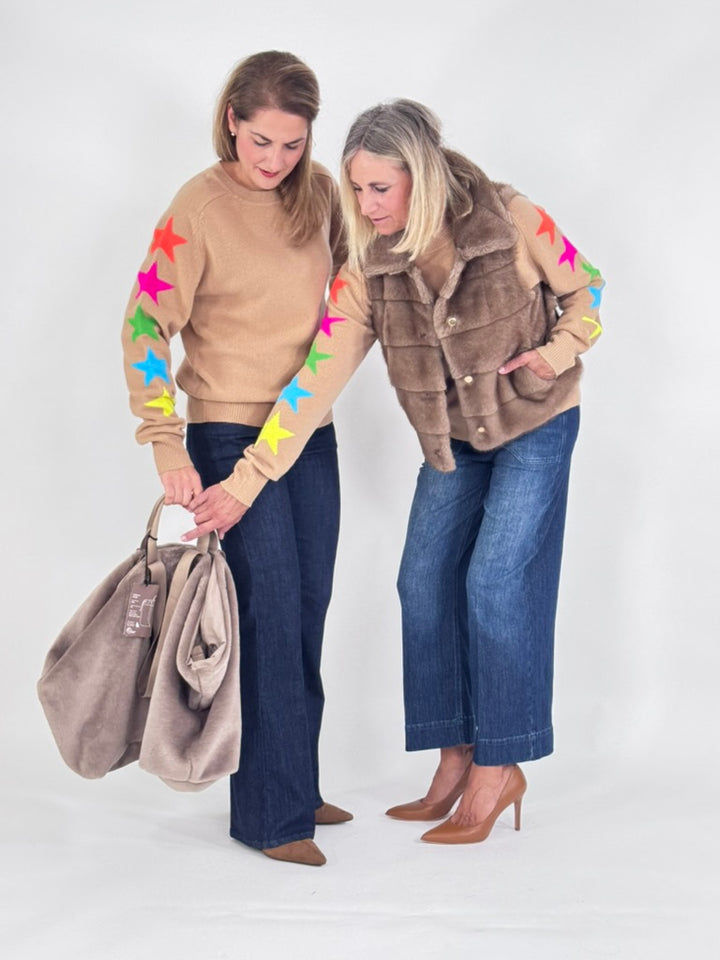 Rundhals Pullover - Estrellas