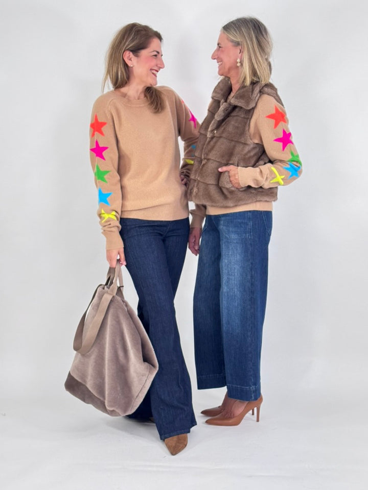 Rundhals Pullover - Estrellas