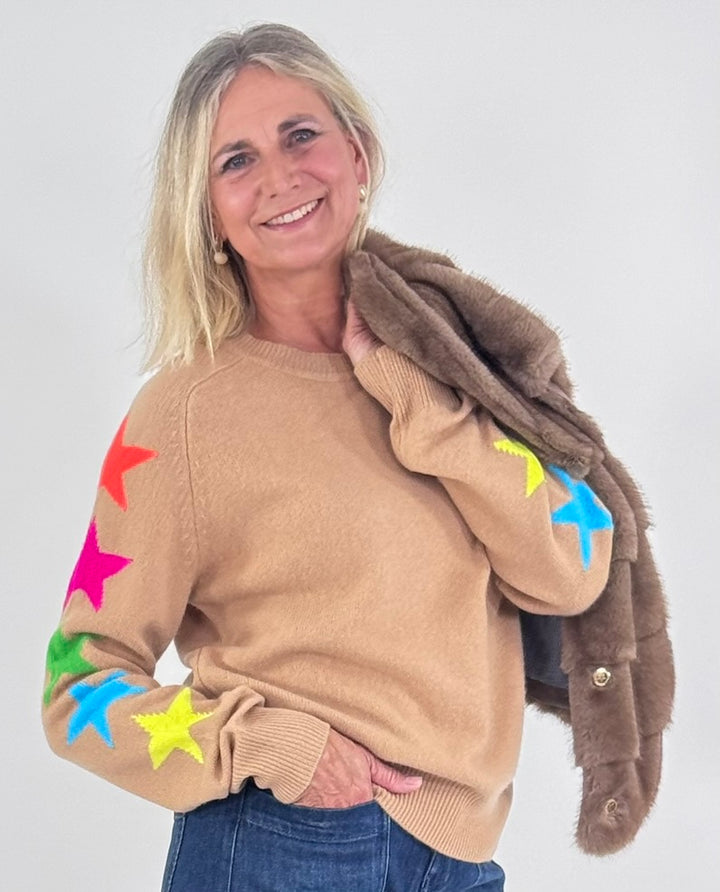Rundhals Pullover - Estrellas