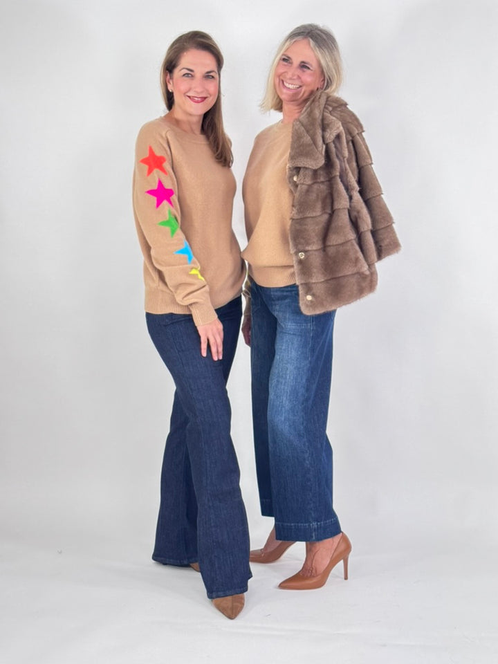 Rundhals Pullover - Estrellas