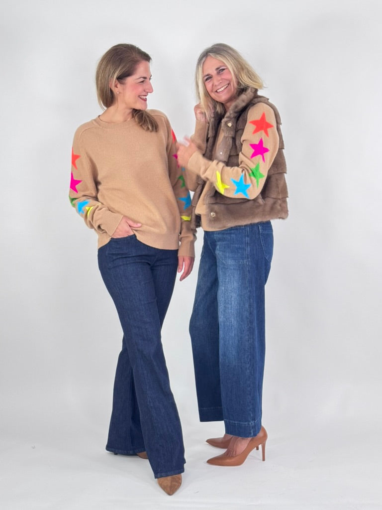 Rundhals Pullover - Estrellas