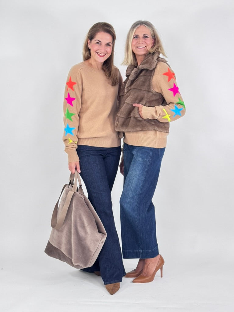 Rundhals Pullover - Estrellas