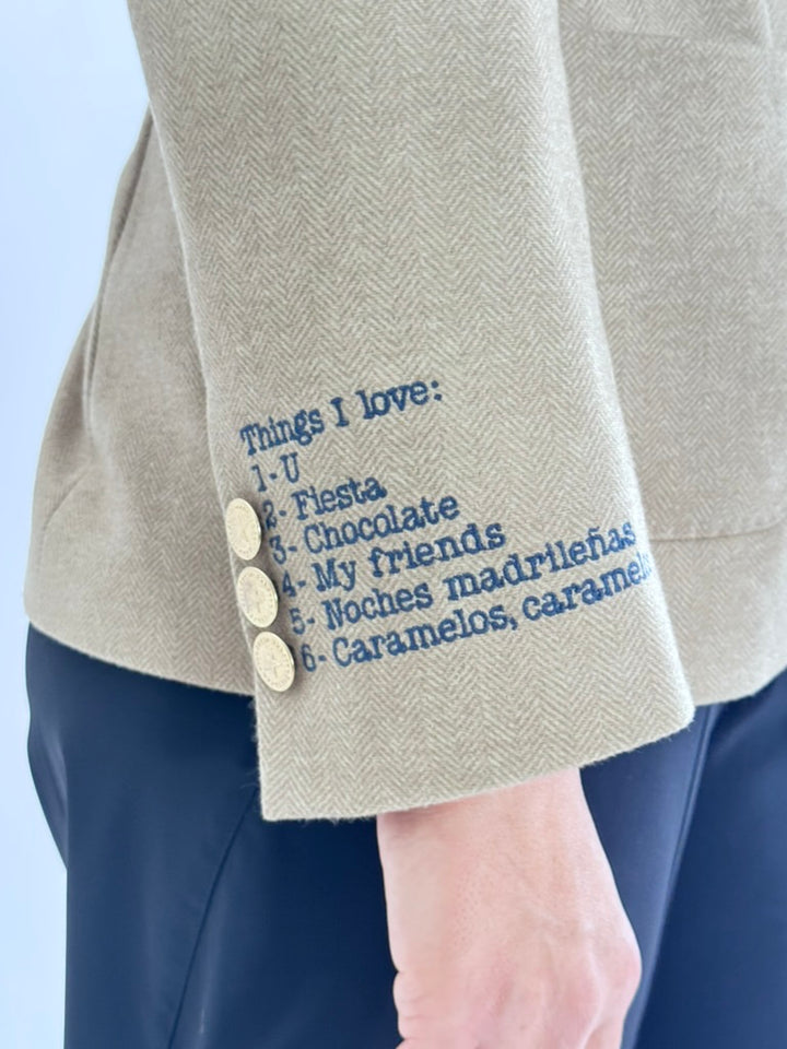 Blazer Harlow im Herringbone-Design