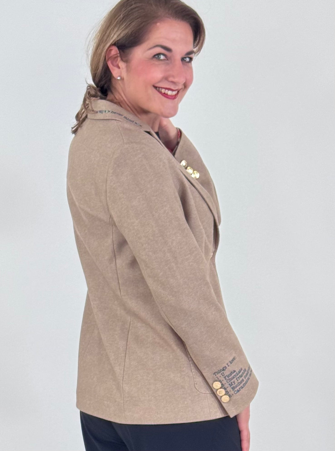 Blazer Harlow im Herringbone-Design