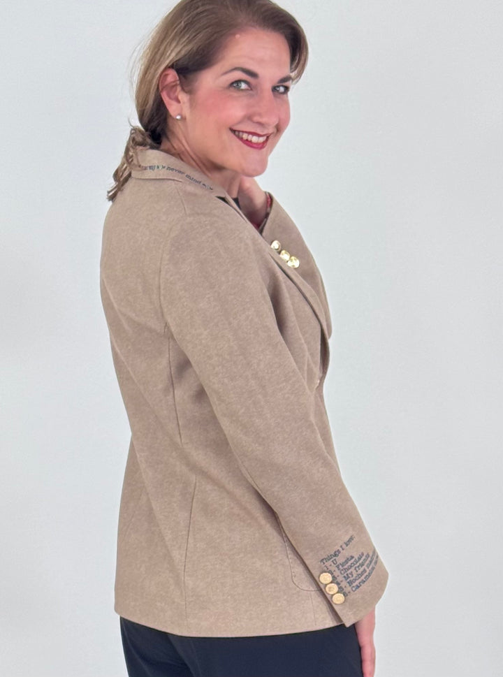 Blazer Harlow im Herringbone-Design