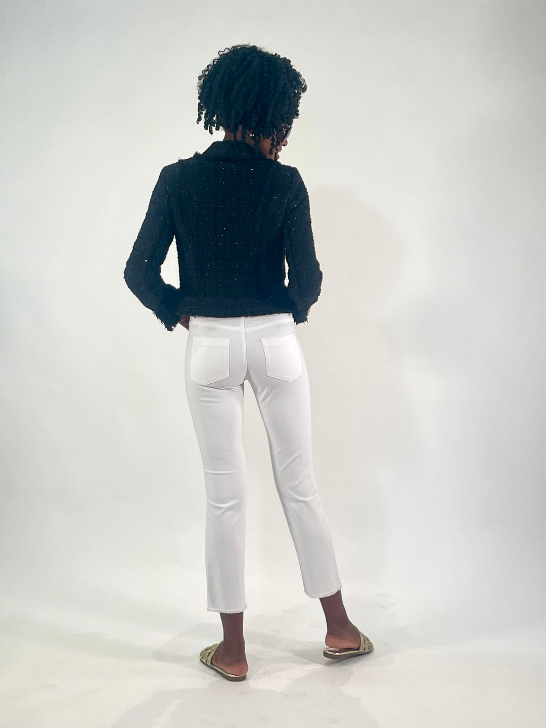 Blazer-Jacke Elegant mit Fransen-Details