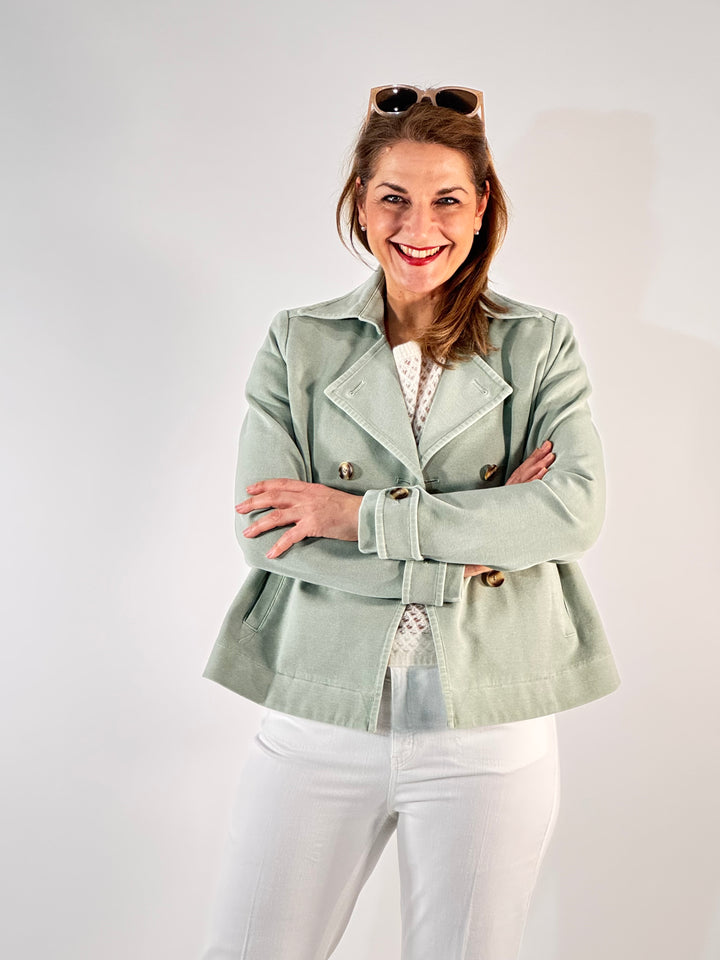 Trenchjacke mit einzigartiger Färbung