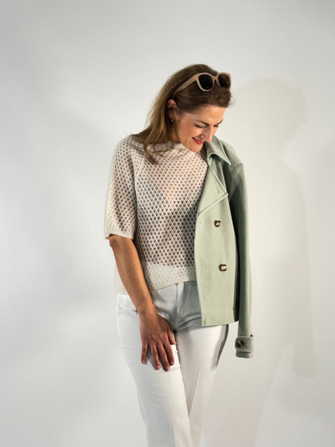 Trenchjacke mit einzigartiger Färbung