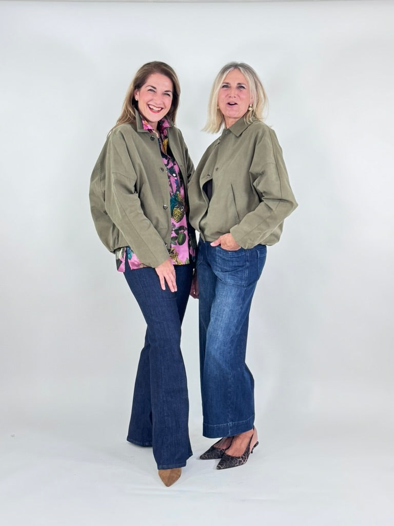 Jacke aus gewachster Baumwolle