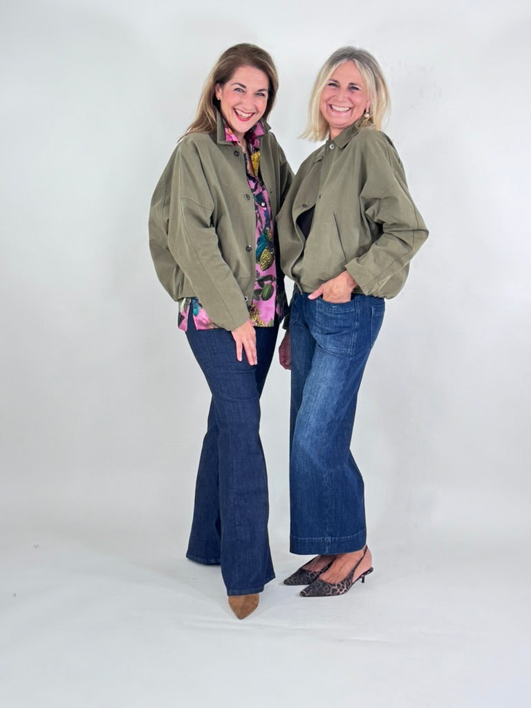 Jacke aus gewachster Baumwolle