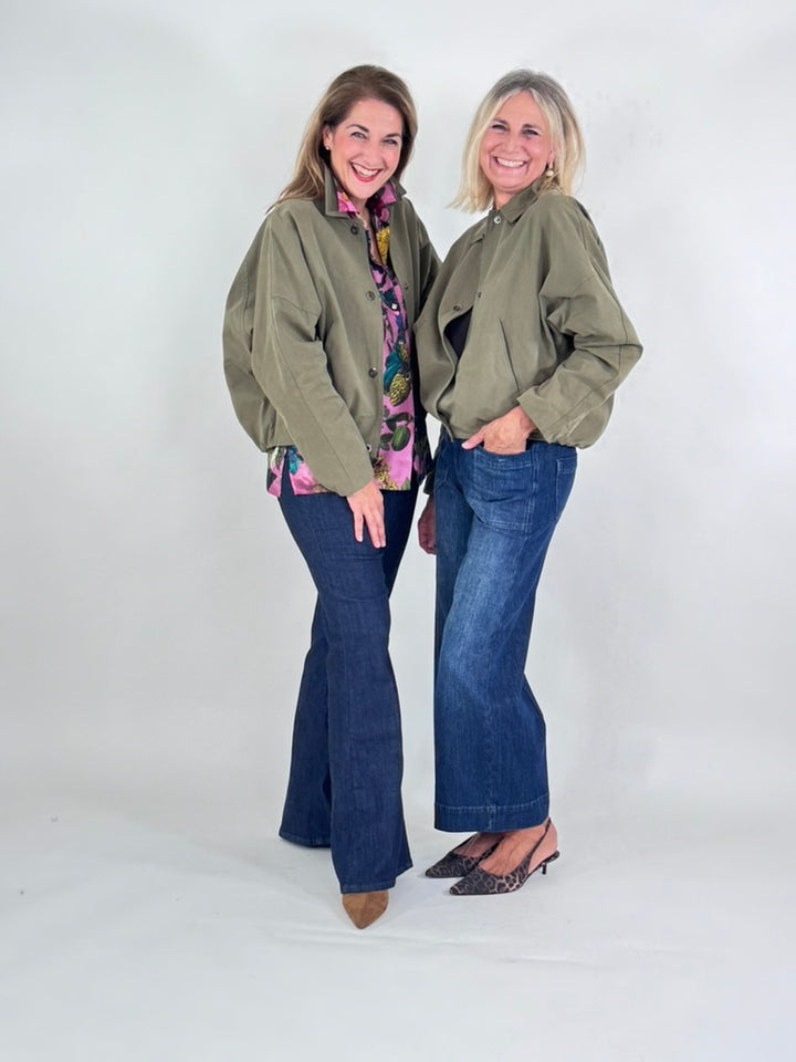 Jacke aus gewachster Baumwolle