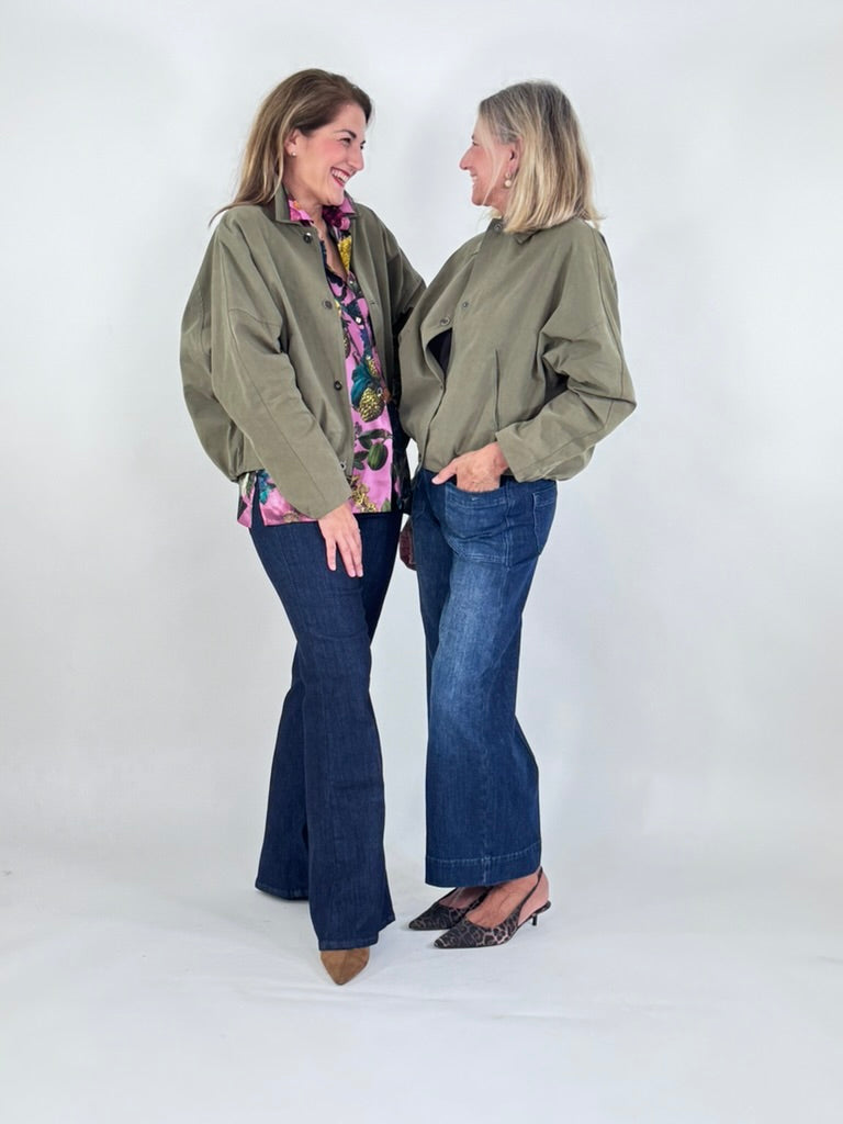 Jacke aus gewachster Baumwolle