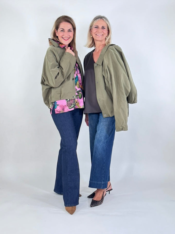 Jacke aus gewachster Baumwolle
