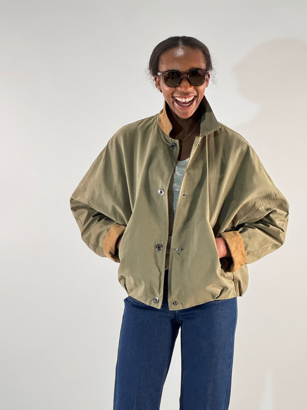 Sommerjacke aus gewachster Baumwolle