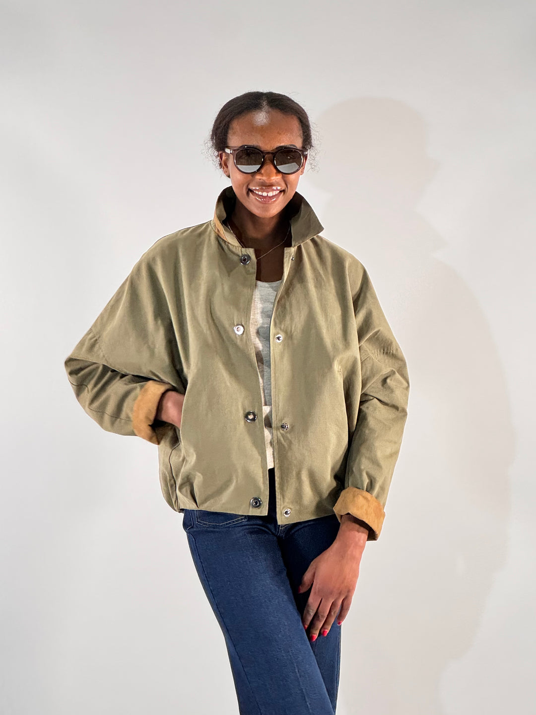 Sommerjacke aus gewachster Baumwolle