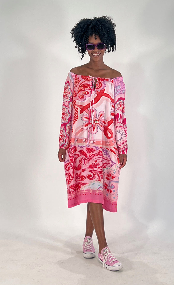 Kleid mit Carmen-Ausschnitt