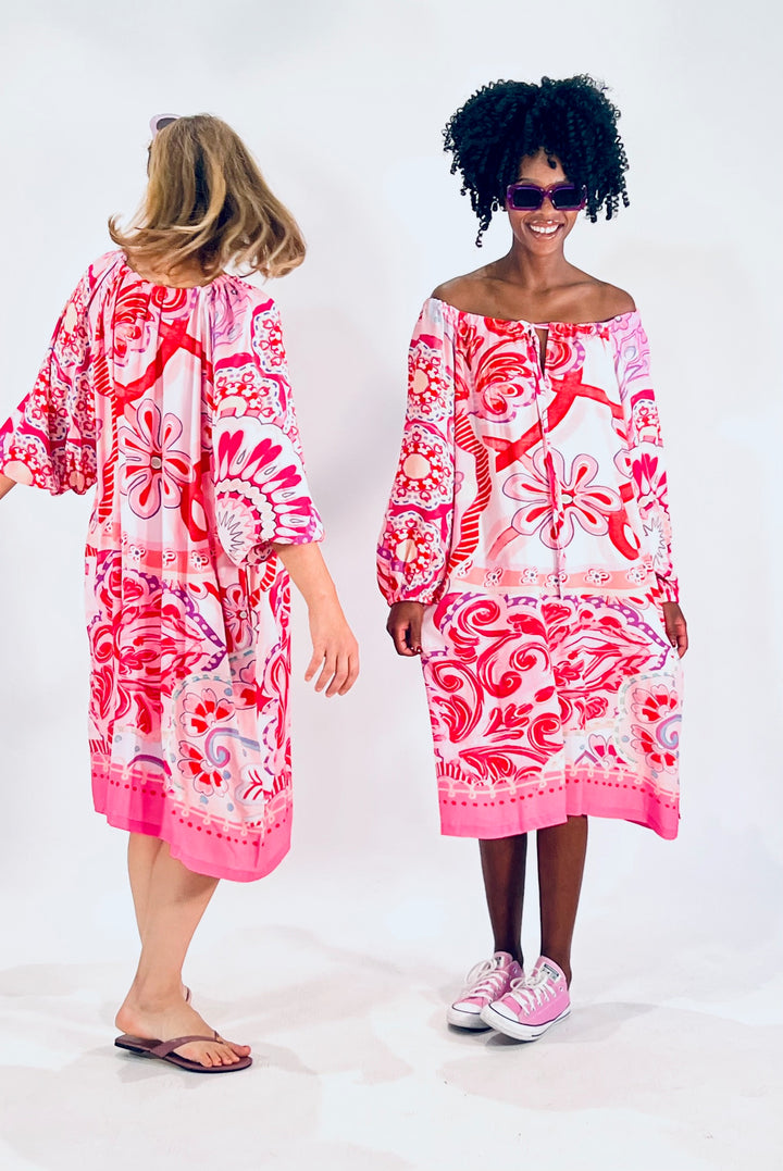 Kleid mit Carmen-Ausschnitt